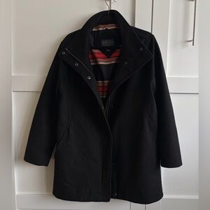 Pendleton Women’s Black Heavy Wool Coat